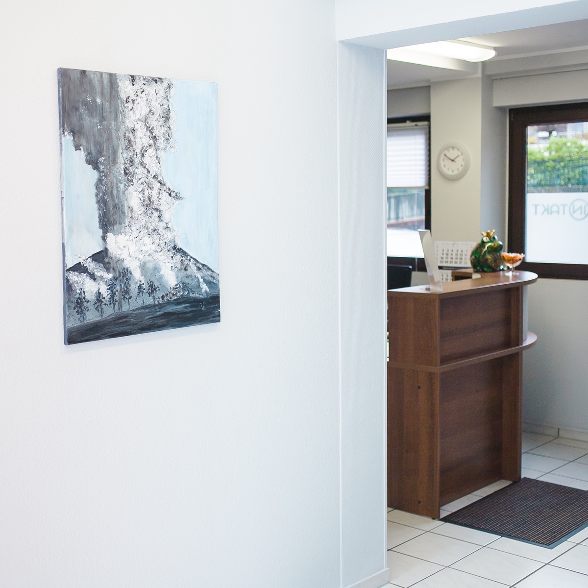 Empfangsbereich der Praxis